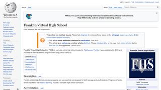 Franklin Virtual High School - Wikipedia