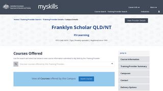 FS Learning - Franklyn Scholar QLD/NT - 6639 - MySkills