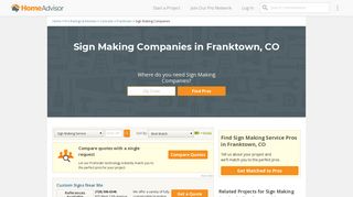 Best Sign Companies and Makers - Franktown CO | HomeAdvisor