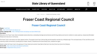 Fraser Coast Regional Libraries (State Library of Queensland)