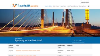 Search All Opportunities - Search Jobs - Fraser Health - Careers