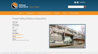 Fraser Valley Distance Education | Chilliwack School District #33