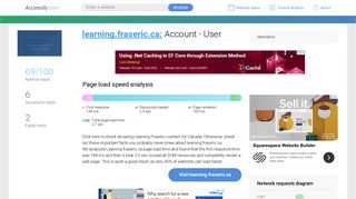 Access learning.fraseric.ca. Account - User