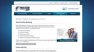 Online Banking Services - Frazer Bank