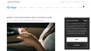 Manage Your Frazer Website from Your Mobile ... - Frazer Consultants