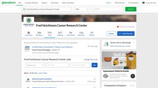 Fred Hutchinson Cancer Research Center Jobs | Glassdoor
