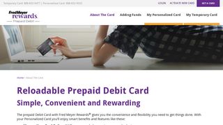 Reloadable Prepaid Debit Card | Fred Meyer Prepaid Debit Card