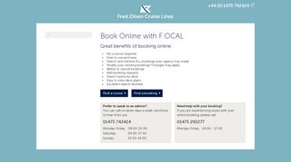 Book Online with F.OCAL - Fred. Olsen Cruise Lines Limited