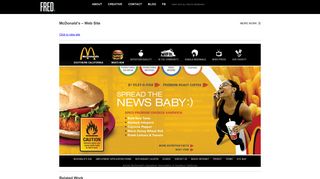 McDonald's - Web Site - Fred AgencyFred Agency