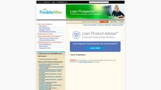 Freddie Mac's Loan Prospector - Your Home for More Loans