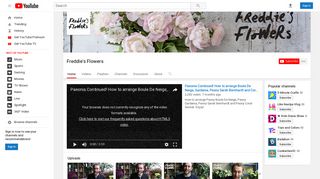 Freddie's Flowers - YouTube