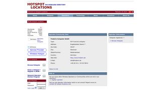 Wi-Fi Hotspot Directory | WISP Operator Frederix Computer GmbH ...
