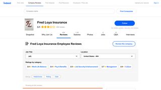 Working at Fred Loya Insurance: 399 Reviews | Indeed.com