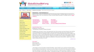 Global SchoolNet's Global Schoolhouse