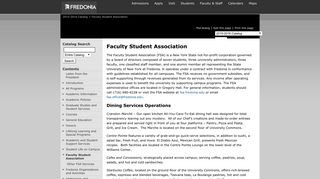 State University of New York at Fredonia - Faculty Student Association