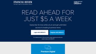 AFR Student Subscription | Financial Review