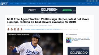 MLB Free Agent Tracker: Padres sign Machado, latest hot stove ...