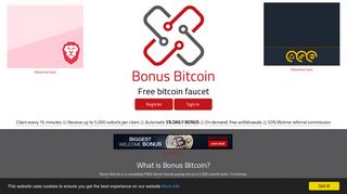 Bonus Bitcoin - free bitcoin faucet