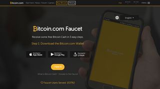 Bitcoin.com Faucet | Receive Free Bitcoin Cash