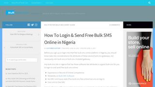 How To Login & Send Free Bulk SMS Online in Nigeria – How to Send ...