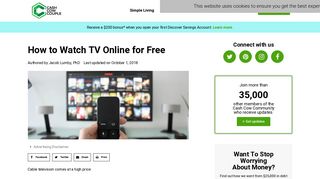 How to Watch TV Online for Free | Cash Cow Couple
