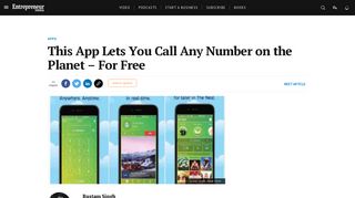 This App Lets You Call Any Number on the Planet – For Free