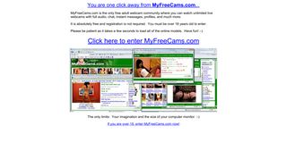 MyFreeCams.com - #1 Free Adult Webcam Community - Entrance Page