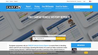 How to get free CARFAX Vehicle History Reports - CARFAX Europe