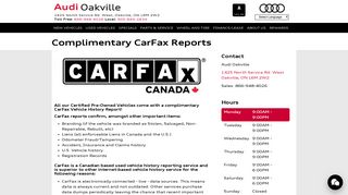 Complimentary CarProof Reports | Audi Oakville