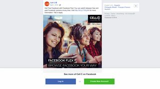 Cell C - Get Free Facebook with Facebook Flex! You can... | Facebook