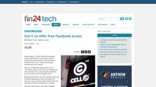 Cell C to offer free Facebook access | Fin24