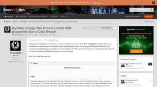 [Update] Chegg Data Breach Resets 40M passwords due to Data Breach ...