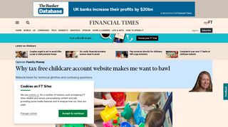 Why tax-free childcare account website makes me want to bawl ...