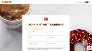 DD Perks Registration | Dunkin'® - Dunkin' Donuts
