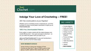 Welcome to Free-Crochet.com