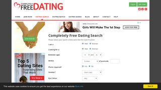 Completely Free Dating Search