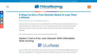 6 Ways to Get a Free Domain Name in Less Than a Minute