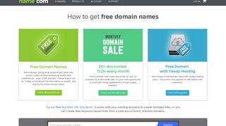 FREE domain names - Name.com