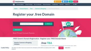 .free Domain Name Registration - OnlyDomains