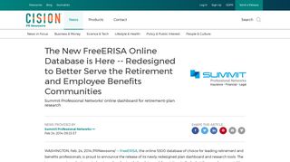 The New FreeERISA Online Database is Here -- Redesigned to ...