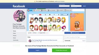 Free Fantage Member Accounts And Rare Accounts - Home | Facebook