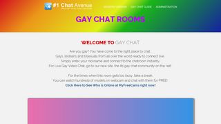 Free Gay Chat Rooms - #1 Chat Avenue