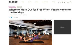 Where to Work Out for Free When You're Home for the Holidays ...