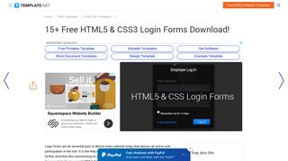 15+ Free HTML5 & CSS3 Login Forms Download ... - Template.net