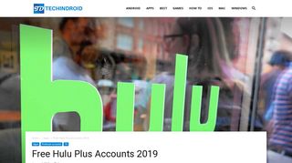 Free Hulu Plus Accounts 2019 & Get 1 Month Trial Without Credit card
