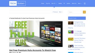 4 Tested Ways To Get Free Hulu Accounts & Watch Hulu Plus Free
