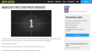 Absolutely free stock photo websites - THE BEST free photos resources