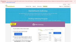 FamilySearch Indexing — FamilySearch.org