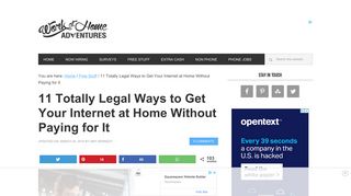 11 Totally Legal Ways to Get Your Internet at Home Without Paying for It