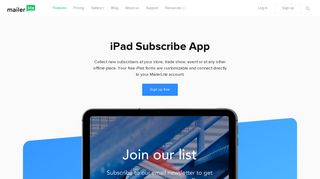 Forms App for iPad - Collect your Leads Offline - MailerLite